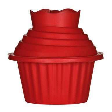 Orsina Hallie Red Giant Cupcake Silicone Mould Set – 3-Piece Bakeware