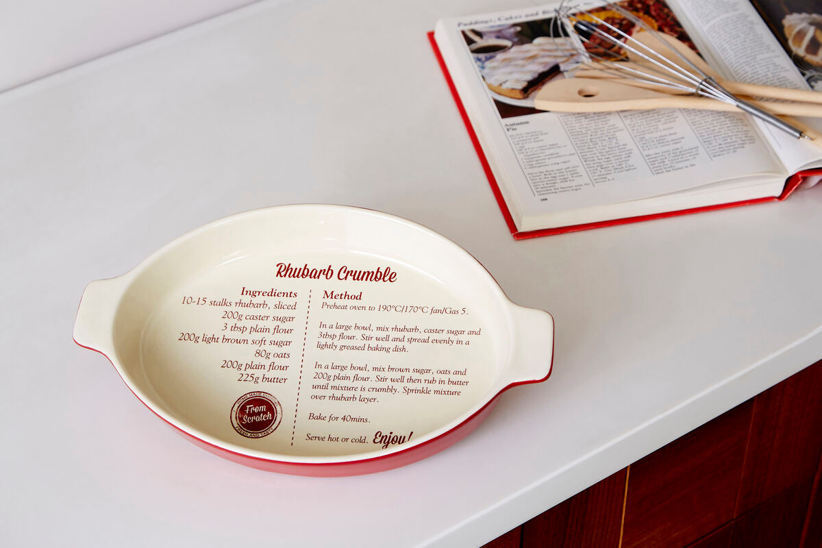 Orsina Red Stoneware Oval Baking Dish – Oven-to-Table Cookware