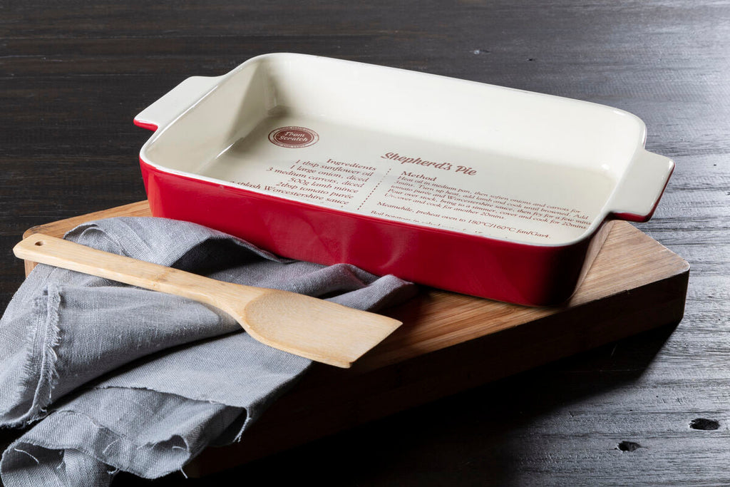Orsina Red Stoneware Rectangular Baking Dish – 3300ml Casserole