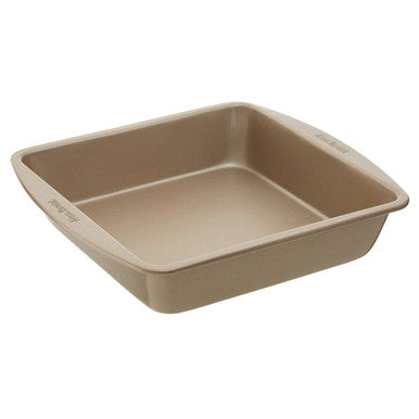 Orsina Square Cake Tin – Non-Stick Carbon Steel Brownie Pan, Gold