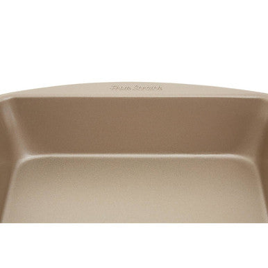 Orsina Square Cake Tin – Non-Stick Carbon Steel Brownie Pan, Gold