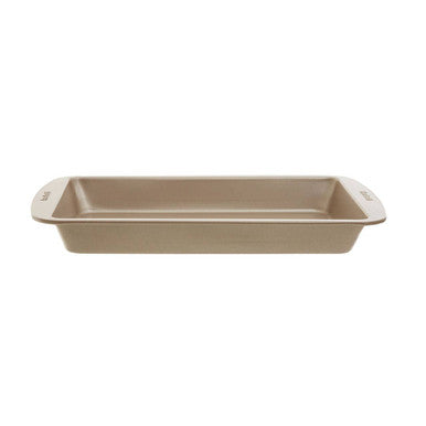 Orsina 33cm Roasting Pan – Non-Stick Satin Gold Ovenware Baking Tray