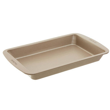 Orsina 33cm Roasting Pan – Non-Stick Satin Gold Ovenware Baking Tray