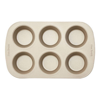 Orsina Non-Stick 6 Cup Muffin Tray – Champagne Gold Carbon Steel