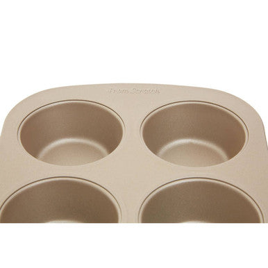 Orsina Non-Stick 6 Cup Muffin Tray – Champagne Gold Carbon Steel