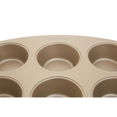 Orsina Non-Stick Muffin Tray – 12 Cup Carbon Steel Baking Pan, Gold