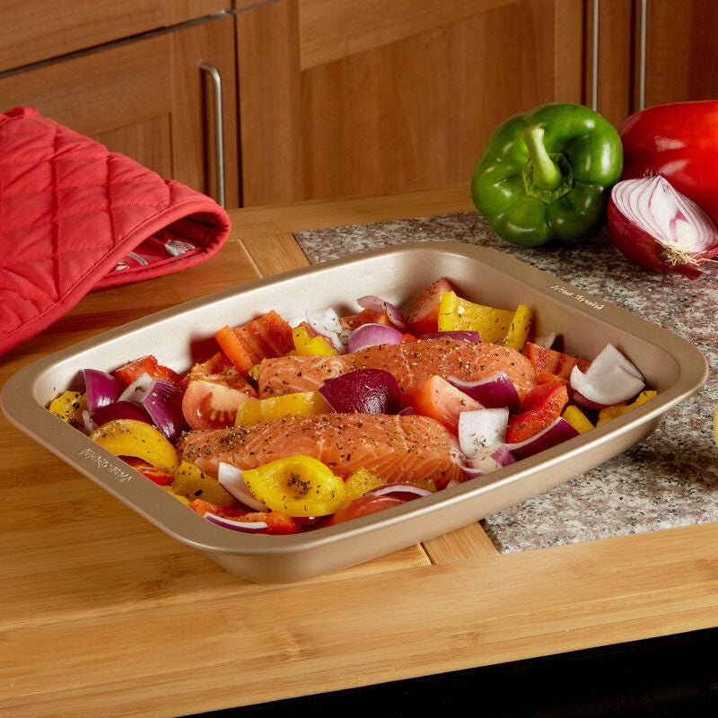 Orsina From Scratch 32cm Roasting Pan – Non-Stick Champagne Finish