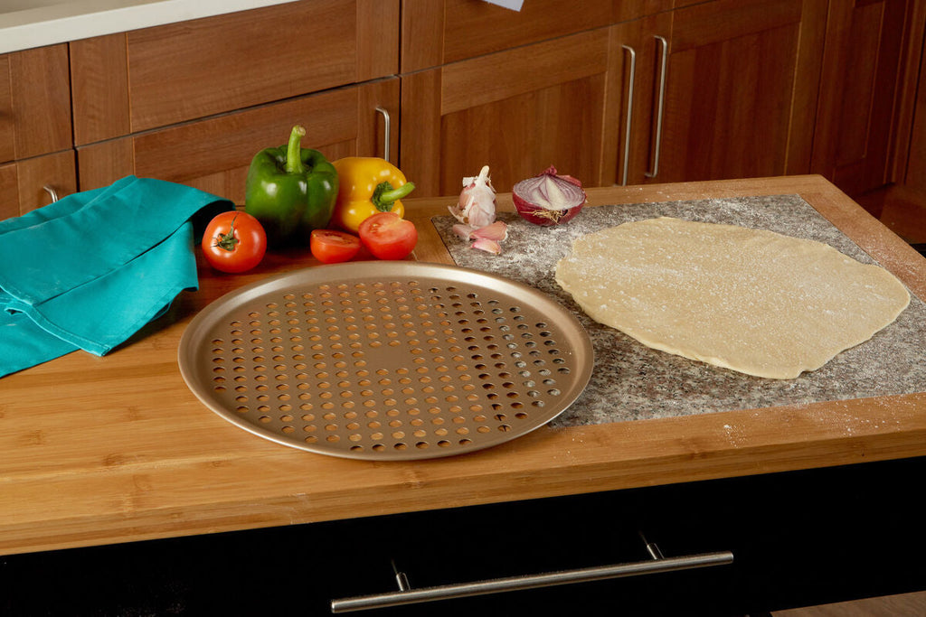 Orsina From Scratch Non-Stick Perforated Round Pizza Crisper Pan