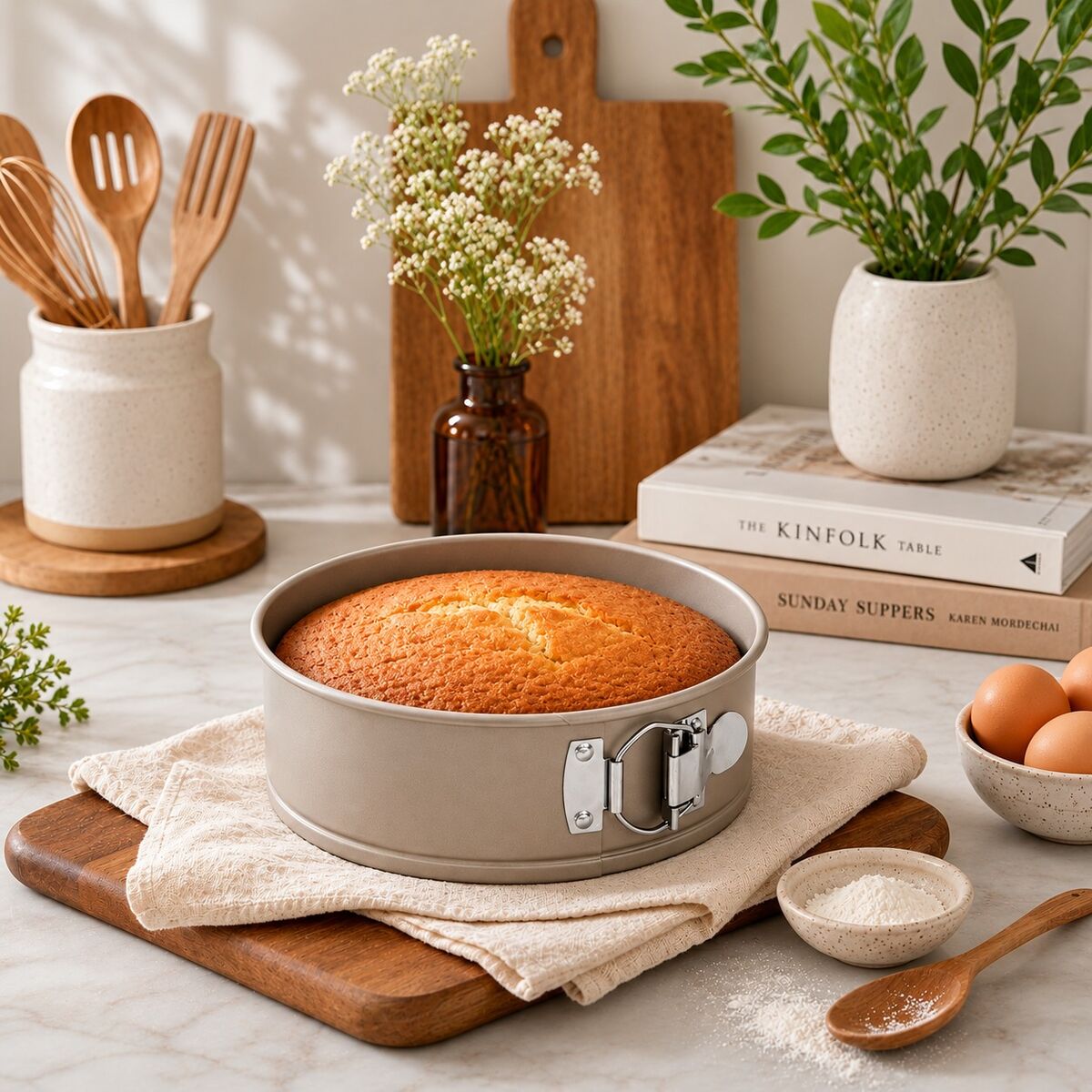 Orsina Small Springform Cake Pan – Non-Stick Champagne Mini Bakeware