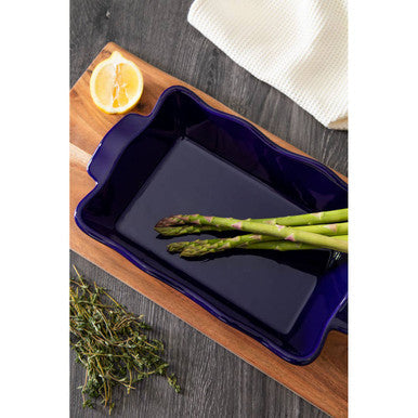 Orsina Modern Retro Small Oven Dish – Blue Ceramic Baking Dish