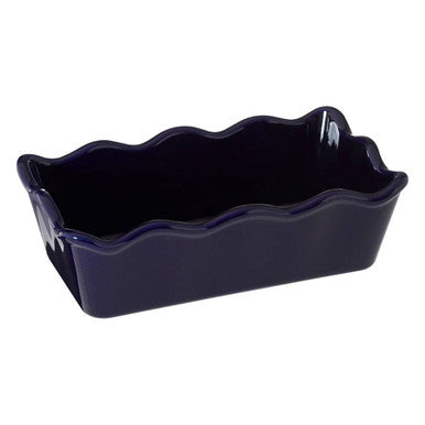 Orsina Modern Retro Ceramic Loaf Dish – Blue Rectangular Baking Pan