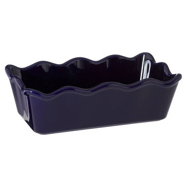 Orsina Modern Retro Ceramic Loaf Dish – Blue Rectangular Baking Pan