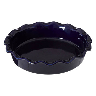 Orsina Blue Ceramic Round Baking Dish – Modern Retro Oven-to-Table