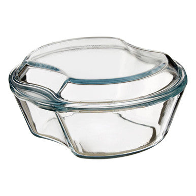 Orsina Large Round Glass Casserole Dish | Oven-to-Table Baking Dish