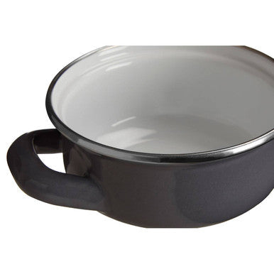 Orsina Porter Grey Enamel Mini Casserole Dish – 10cm Individual Pot