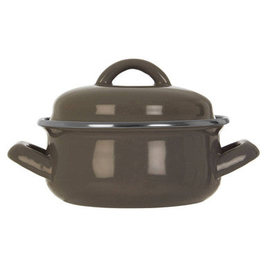 Orsina Porter Grey Enamel 12cm Casserole Dish | Individual Serving