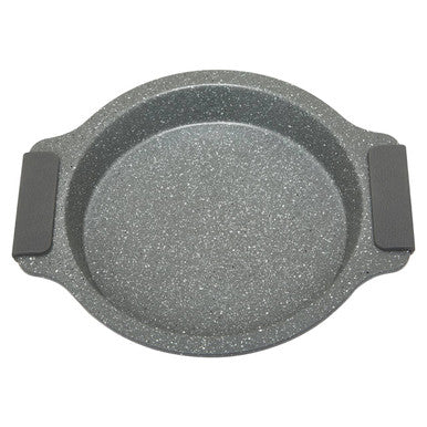 Orsina Small Round Cake Tin – Non-Stick Grey Bakeware with Silicone Grips