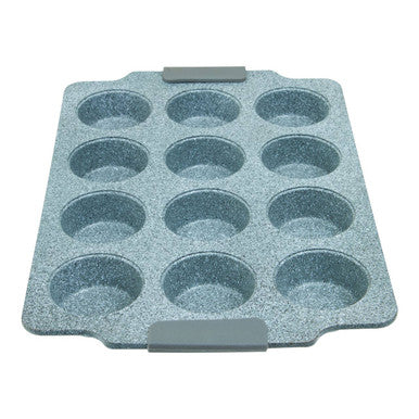 Orsina Non-Stick Muffin Tray | 12 Cup Marble Effect Bakeware