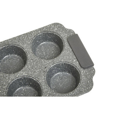 Orsina Non-Stick Marble Effect Muffin Tray – 6 Cup Baking Pan