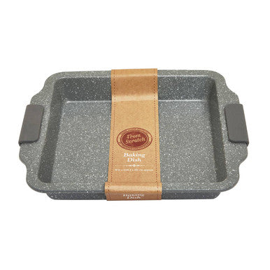 Orsina Large Square Roasting Tin – Non-Stick Grey Speckled Ovenware