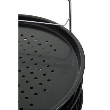 Orsina 3-Tier Non-Stick Pizza Rack – Perforated Oven Baking Trays