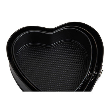 Orsina Heart Shaped Springform Cake Tins - Non-Stick Set of 3