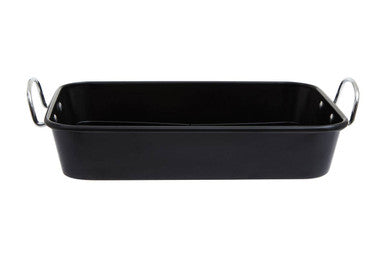 Orsina Small Rectangular Roasting Pan – Non-Stick Black Bakeware