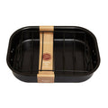 Orsina Large Non-Stick Roasting Tin with Rack – Black Ovenware Pan