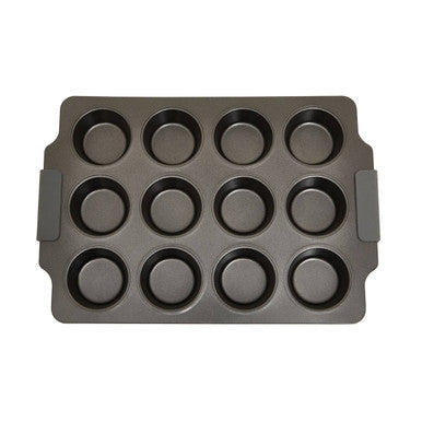 Orsina From Scratch 12-Cup Muffin Tray – Non-Stick Grey Cupcake Pan