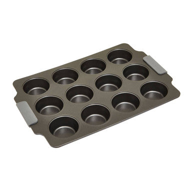 Orsina From Scratch 12-Cup Muffin Tray – Non-Stick Grey Cupcake Pan