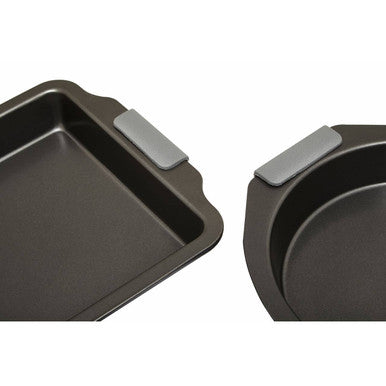 Orsina Non-Stick Baking Dishes – Set of 3 Grey Ovenware with Handles
