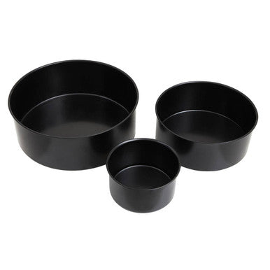 Orsina Non-Stick Round Cake Tins – Set of 3 Loose Base Baking Pans