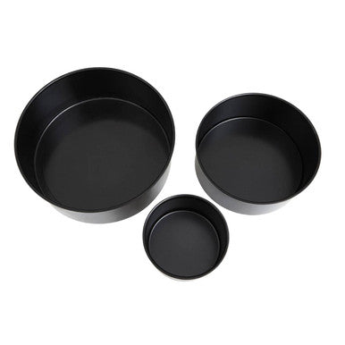 Orsina Non-Stick Round Cake Tins – Set of 3 Loose Base Baking Pans