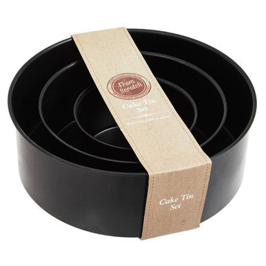 Orsina Non-Stick Round Cake Tins – Set of 3 Loose Base Baking Pans