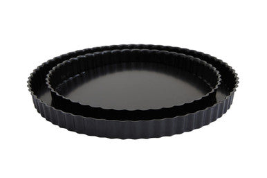 Orsina Set of 2 Fluted Flan Tins – Nonstick Tart Pans with Loose Bases