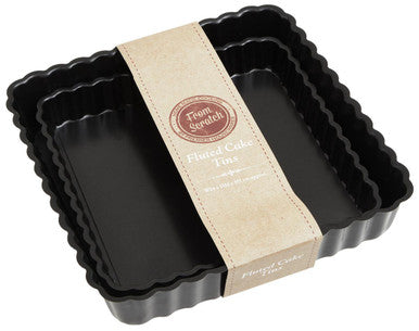 Orsina Fluted Quiche & Flan Tins – Set of 2 Nonstick Loose Base Pans