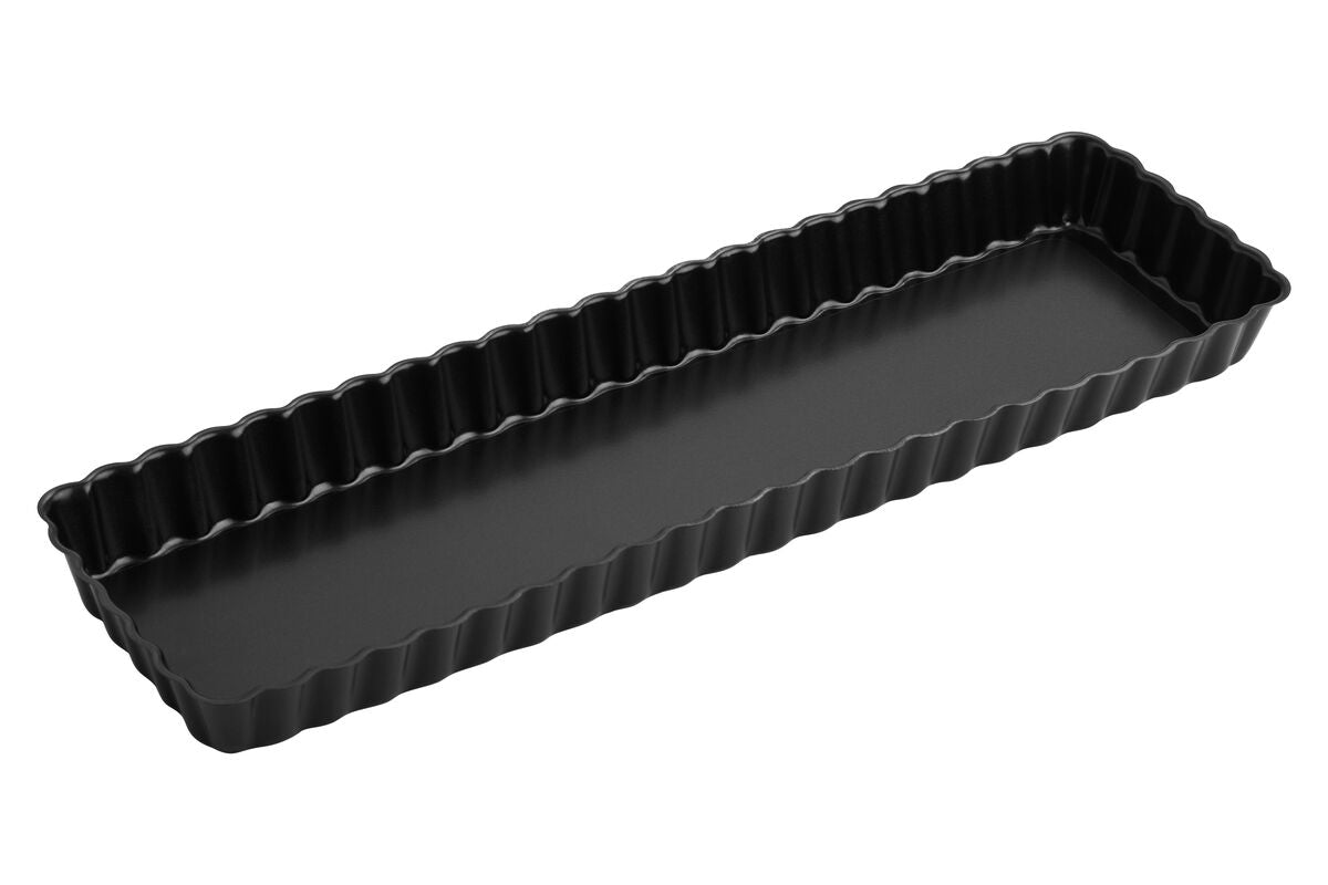 Orsina Rectangular Fluted Flan Quiche Tin – Nonstick Loose Base Pan
