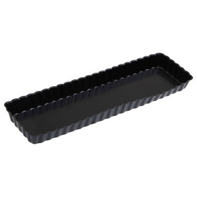 Orsina Rectangular Fluted Flan Quiche Tin – Nonstick Loose Base Pan