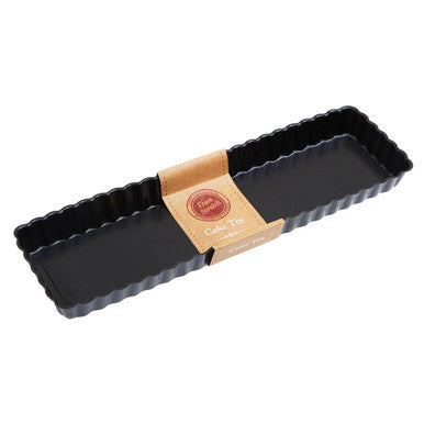 Orsina Rectangular Fluted Flan Quiche Tin – Nonstick Loose Base Pan