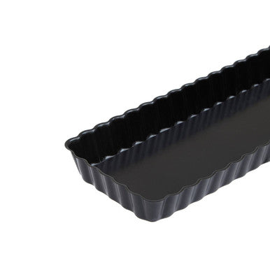 Orsina Rectangular Fluted Flan Quiche Tin – Nonstick Loose Base Pan
