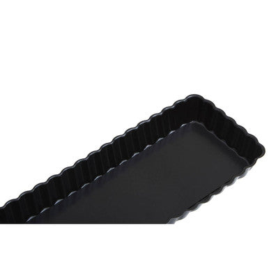Orsina Rectangular Fluted Flan Quiche Tin – Nonstick Loose Base Pan