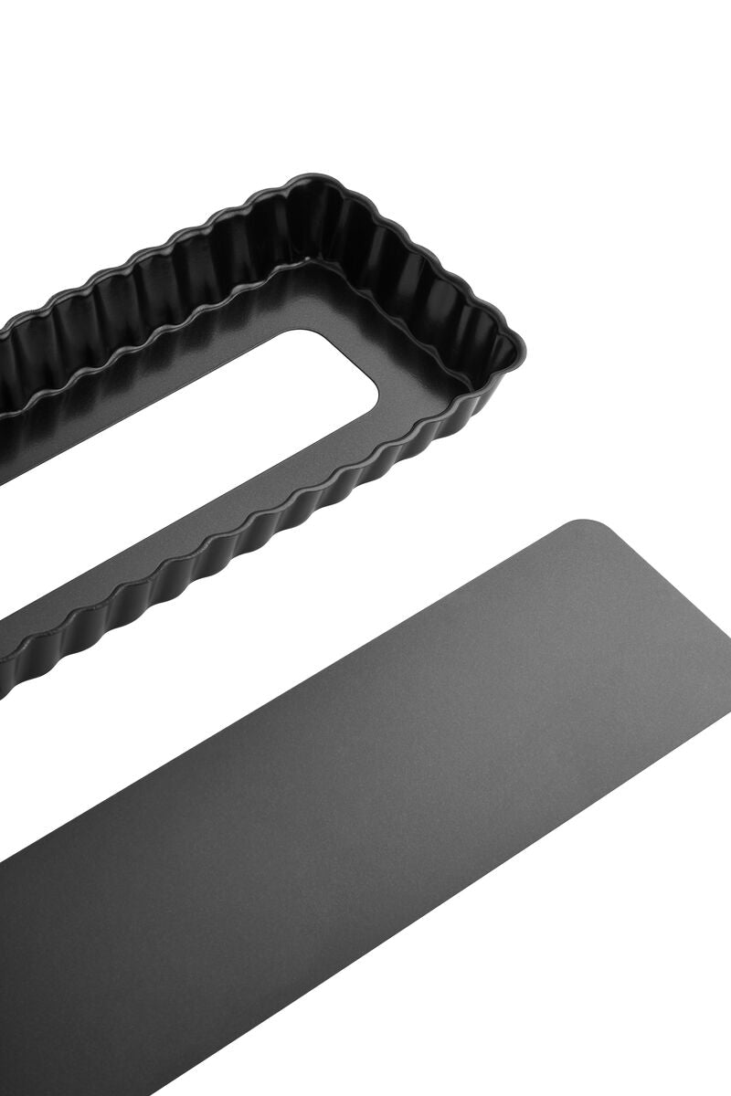 Orsina Rectangular Fluted Flan Quiche Tin – Nonstick Loose Base Pan