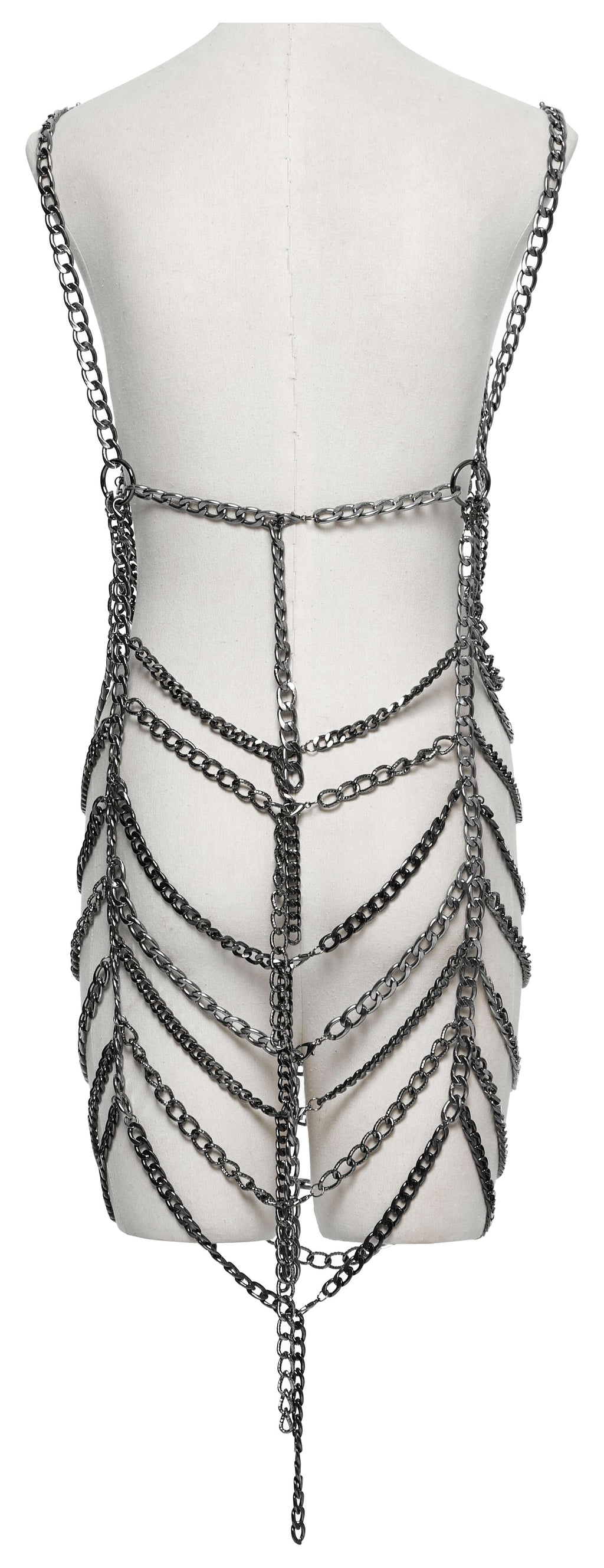 Punk Rave Anslie Aluminum Metal Body Chain Dress | Two-Piece Set