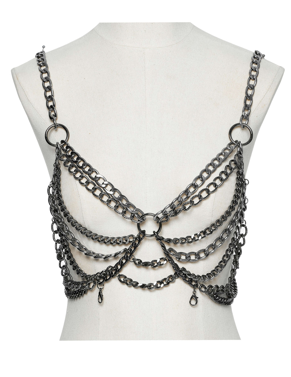 Punk Rave Anslie Aluminum Metal Body Chain Dress | Two-Piece Set