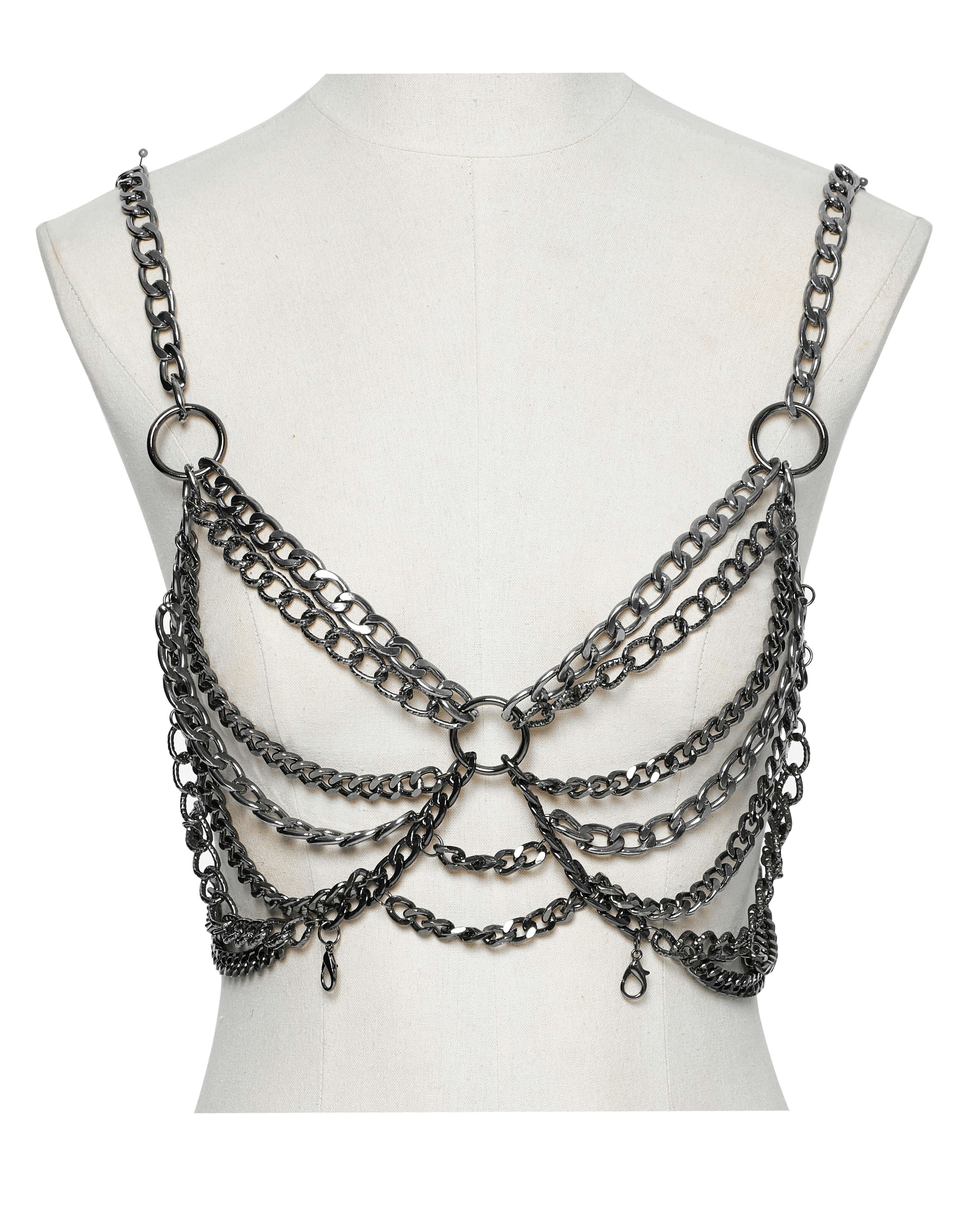 Punk Rave Anslie Aluminum Metal Body Chain Dress | Two-Piece Set