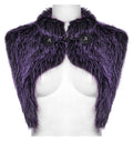 Punk Rave Lilith Gradient Faux Fur Devil Shawl – Violet Gothic Wrap