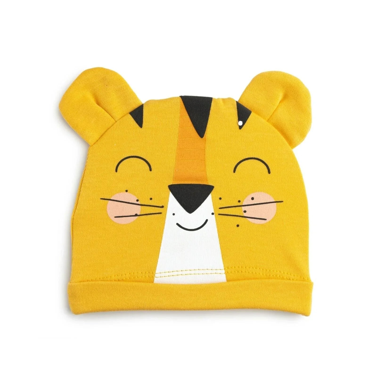 HelloBaby 100% Cotton Newborn Hat - Yellow