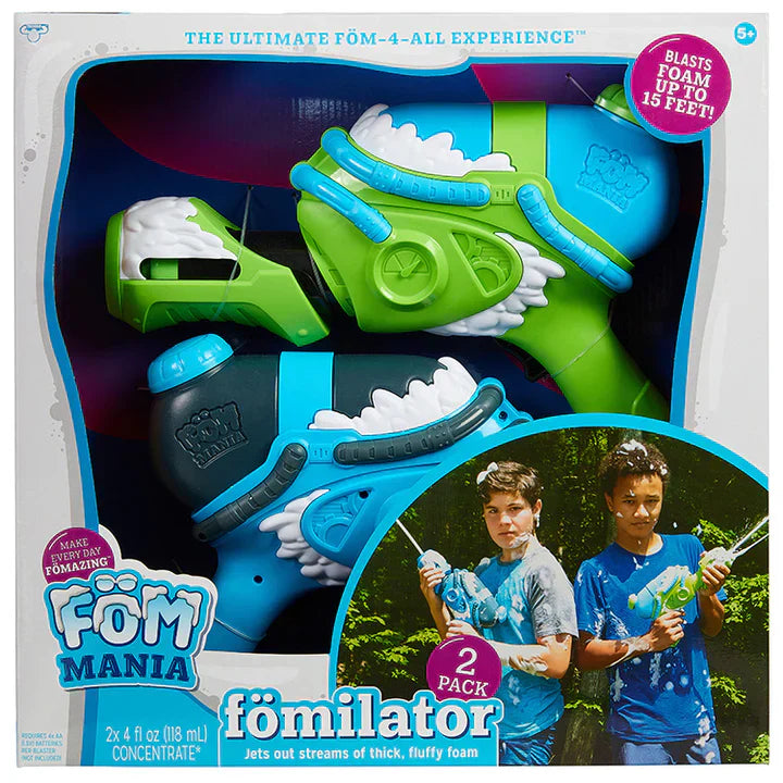 Fom Mania Fomilator Foam Blaster 2-Pack – Outdoor Kids Toy by Snaps