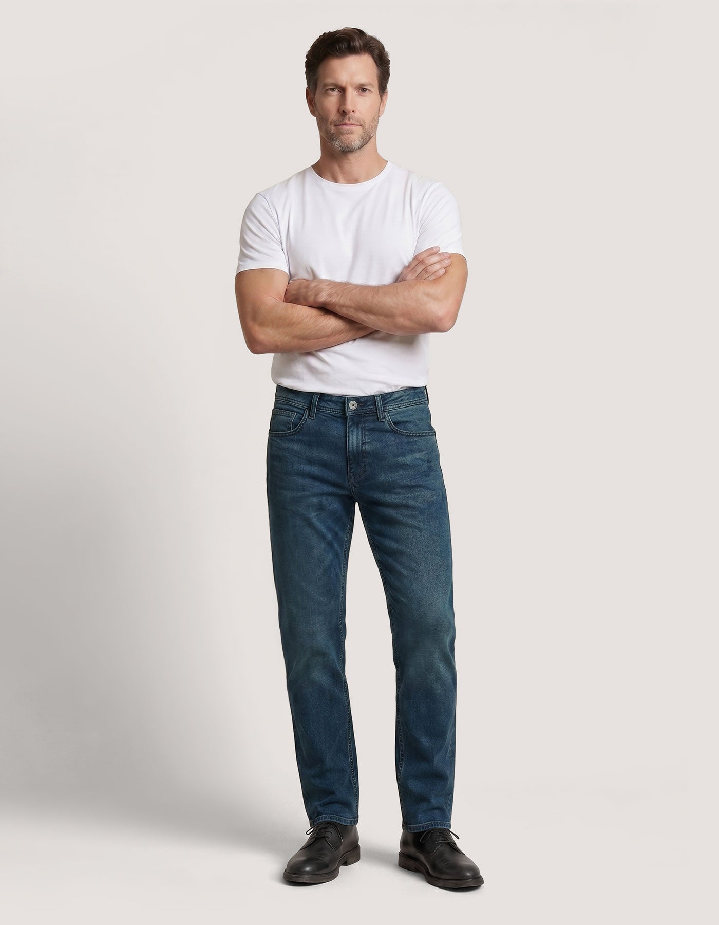 Classic Smart Jeans - Green Tint