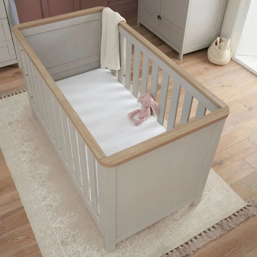 Tutti Bambini Verona Cot Bed - Dove Grey/Oak